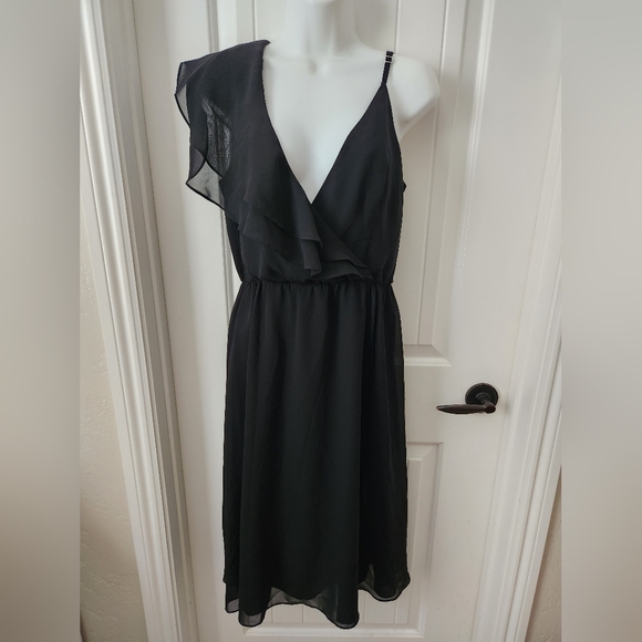 Ali & Jay Women One Sleeve Midi Dress Black/Cloud Lined Medium PROM | EVENT - Picture 4 of 11